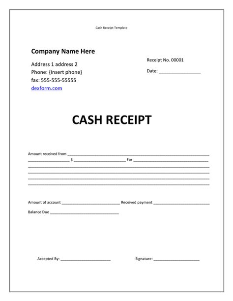 gcash receipt template|Cash Receipt Template Printable .